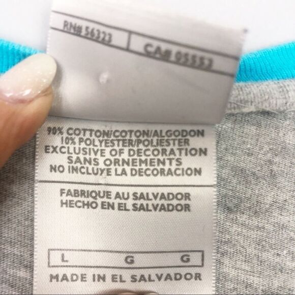 NIKE | Vintage Style Classic Tee Gray Ringer Large - Picture 5 of 6